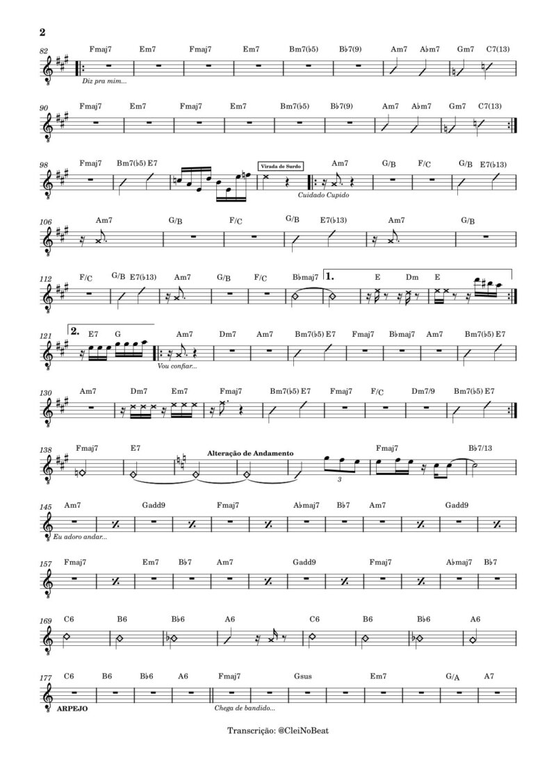 Página 2 da partitura