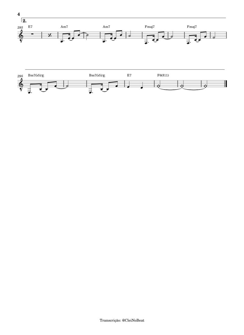 Página 4 da partitura