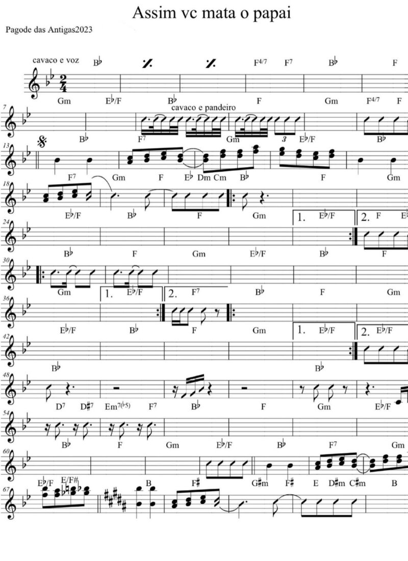 Página 1 da partitura