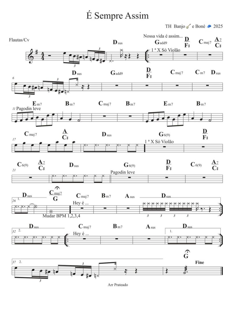 Página 1 da partitura