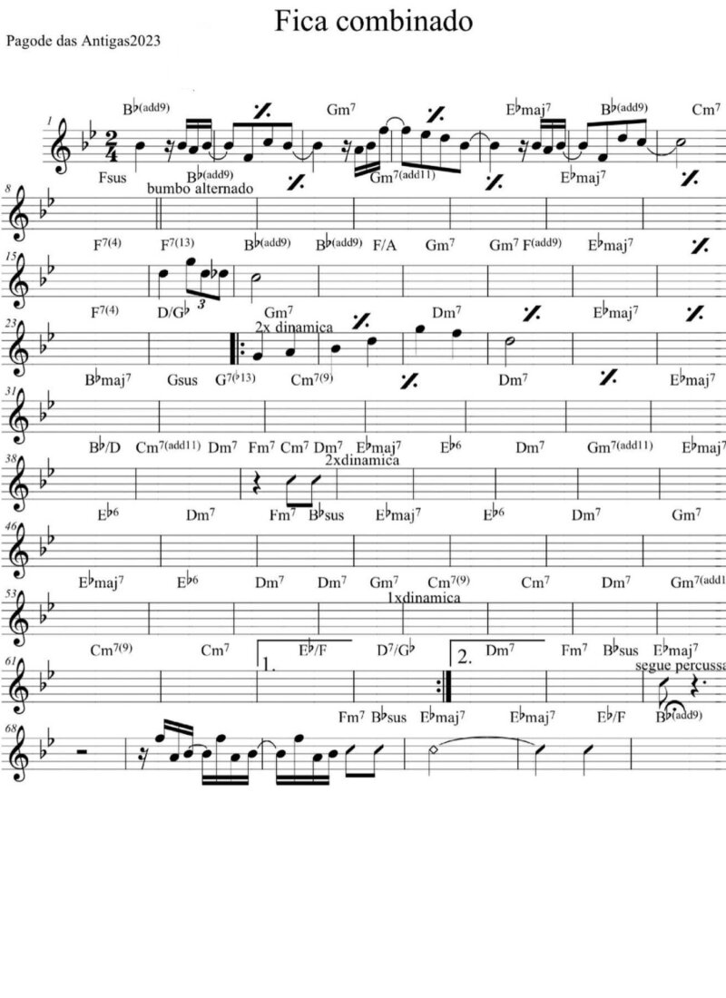 Página 1 da partitura