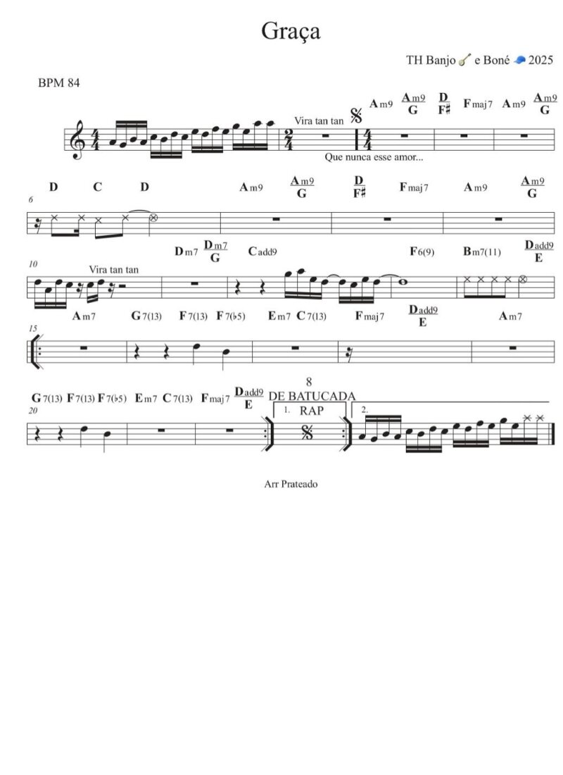 Página 1 da partitura