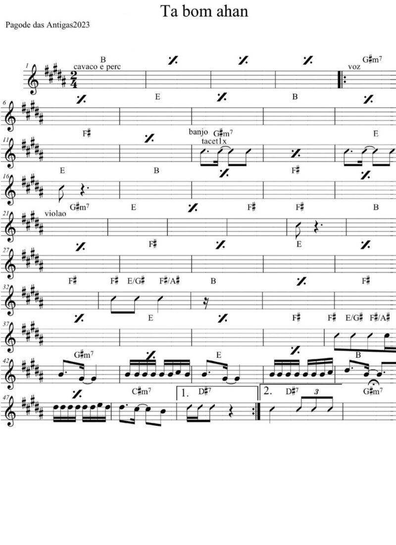 Página 1 da partitura