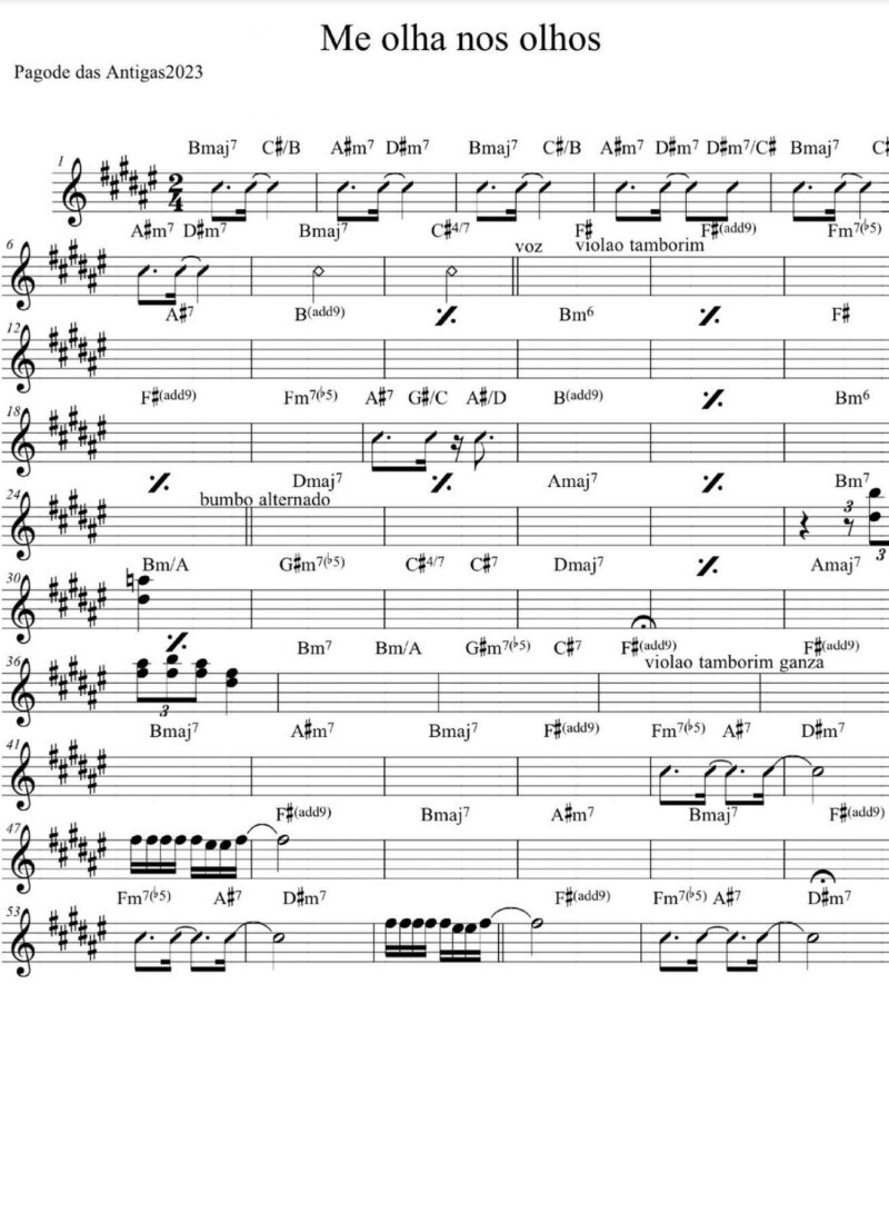 Página 1 da partitura