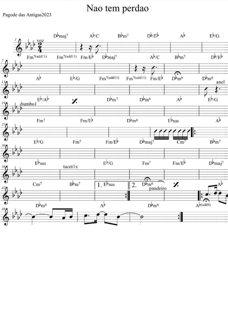 Página 1 da partitura