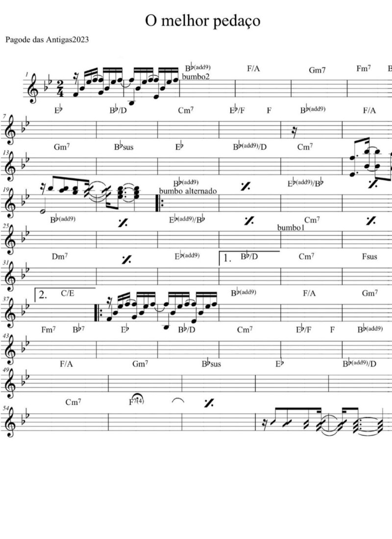 Página 1 da partitura
