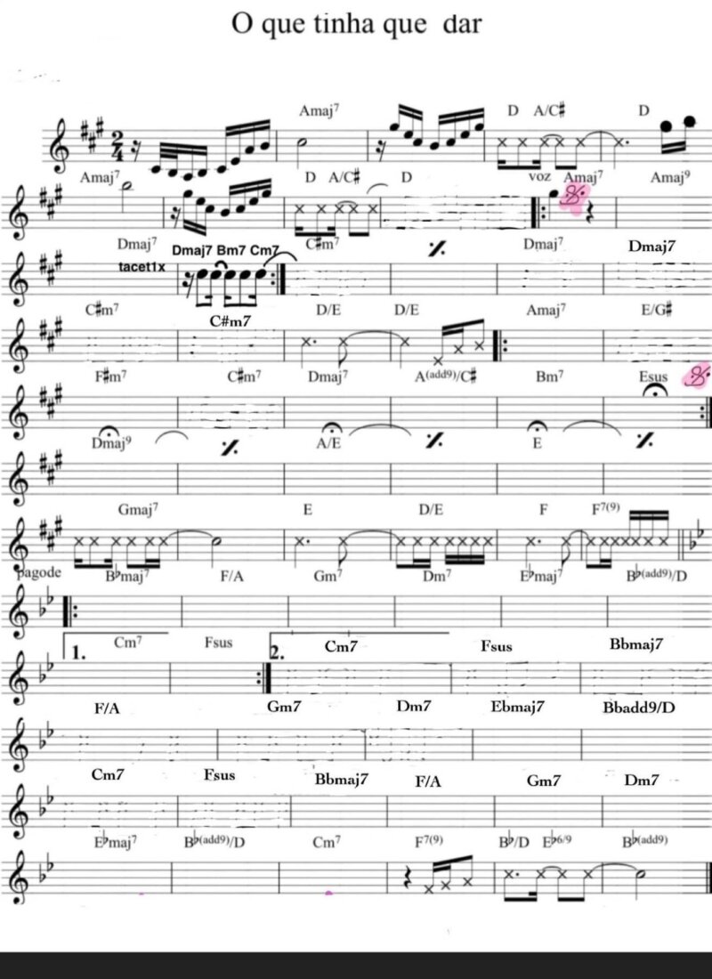 Página 1 da partitura