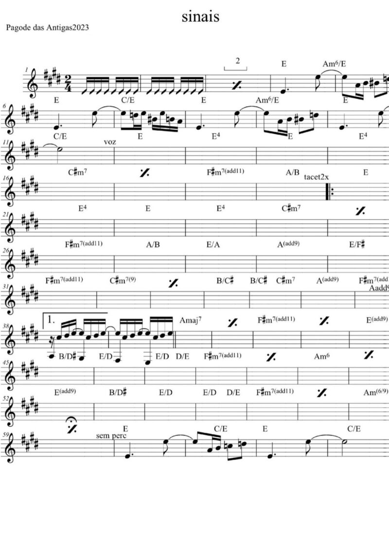 Página 1 da partitura