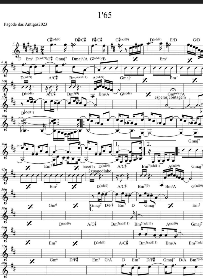 Página 1 da partitura