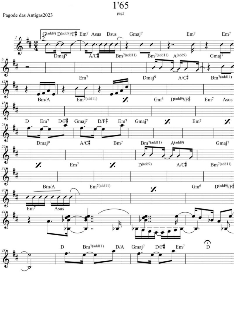 Página 2 da partitura