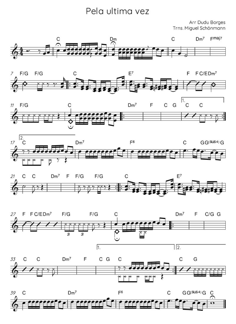 Página 1 da partitura