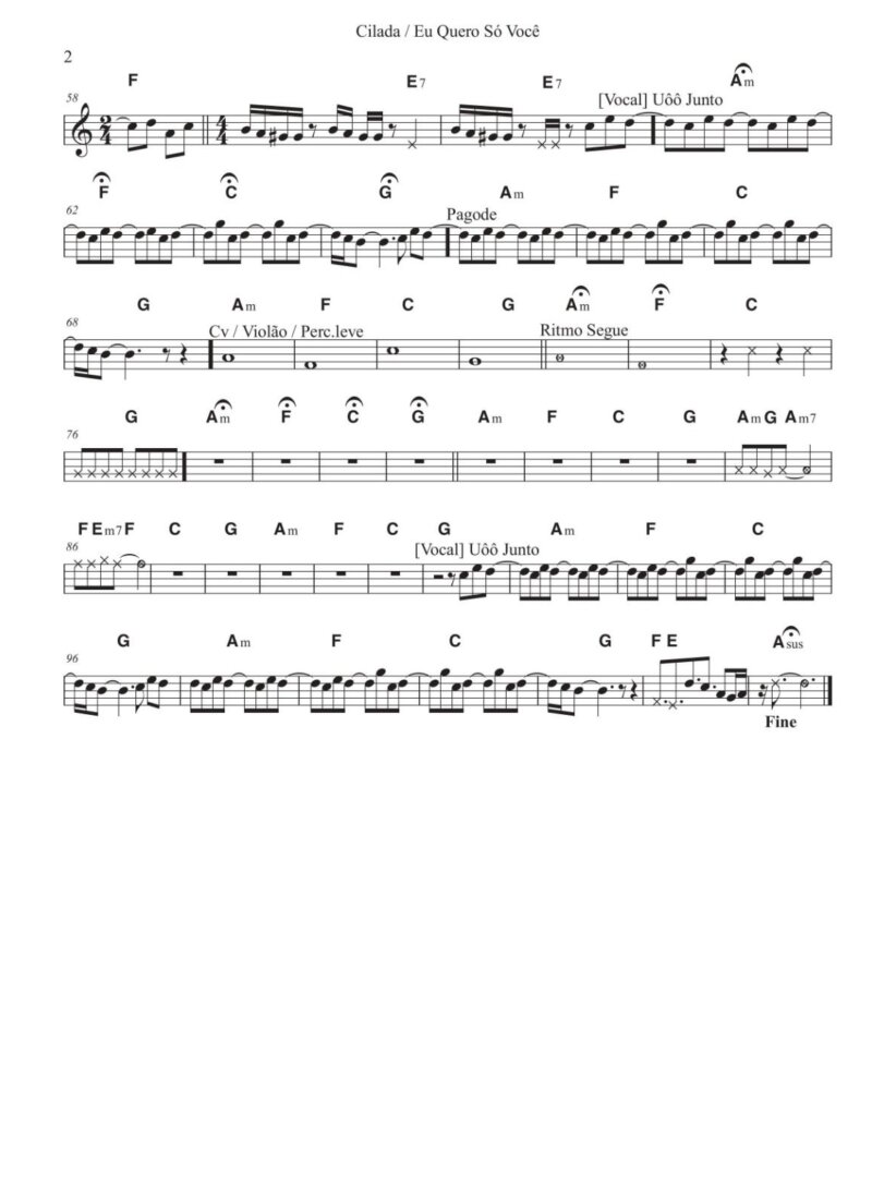 Página 2 da partitura