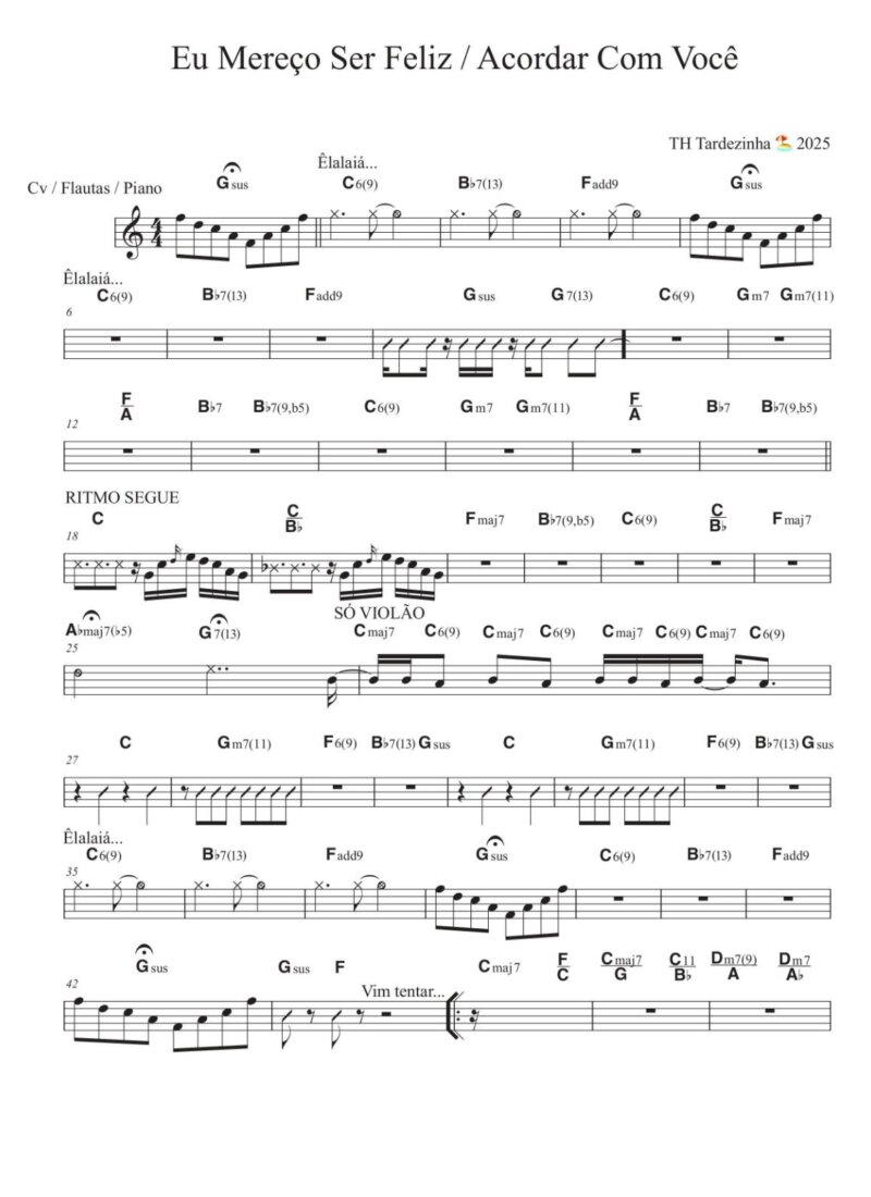 Página 1 da partitura