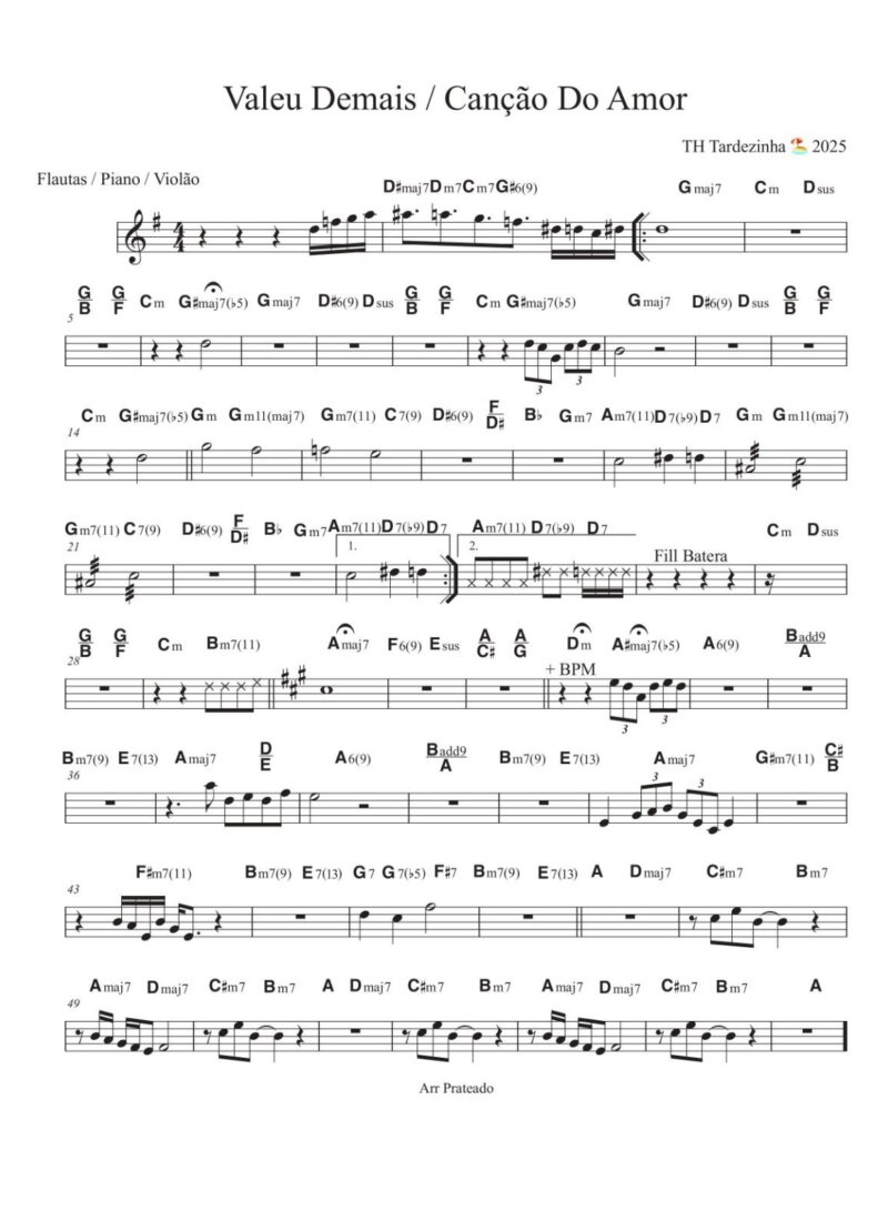 Página 1 da partitura