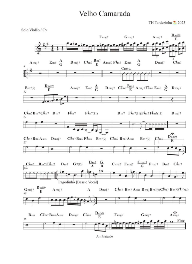 Página 1 da partitura