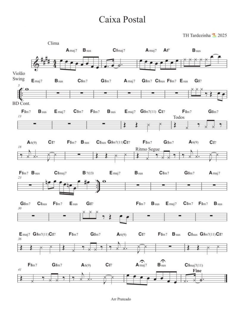 Página 1 da partitura