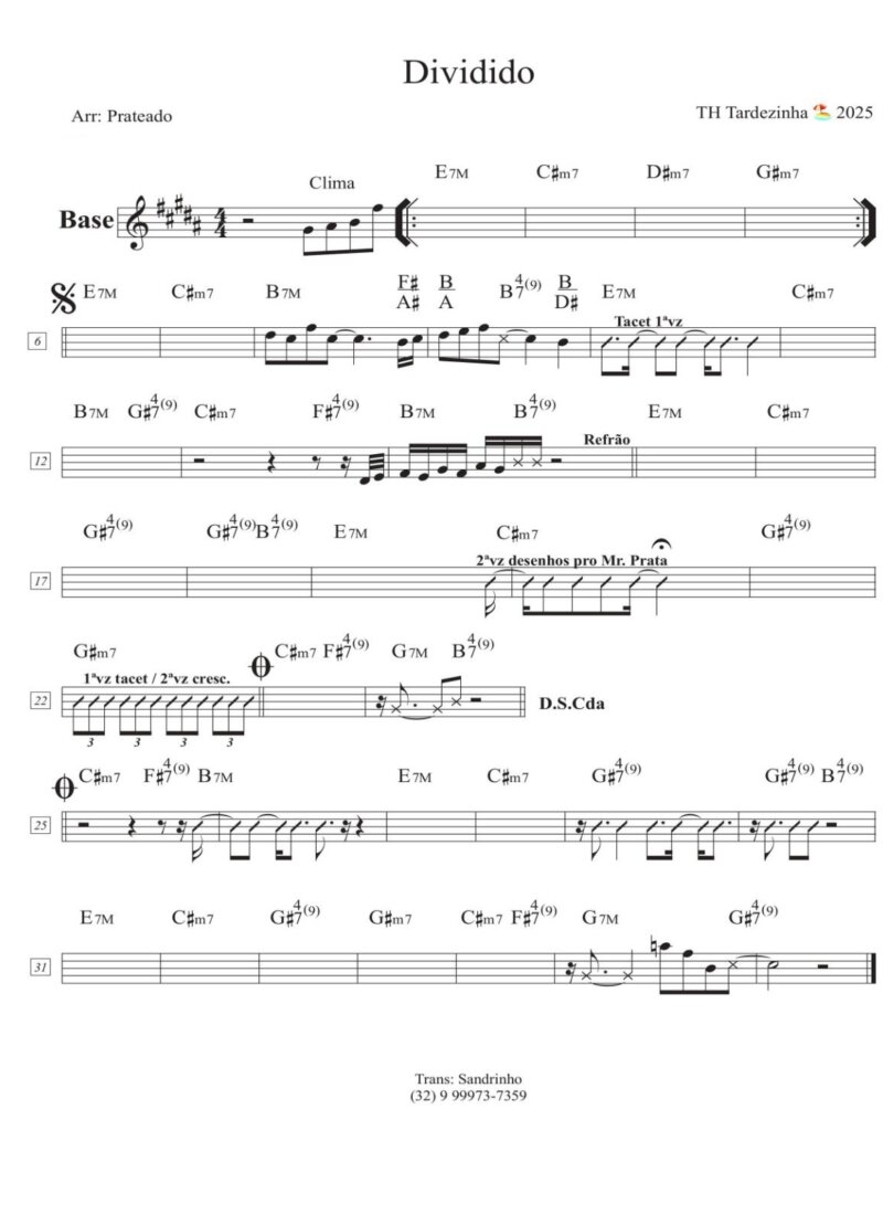 Página 1 da partitura