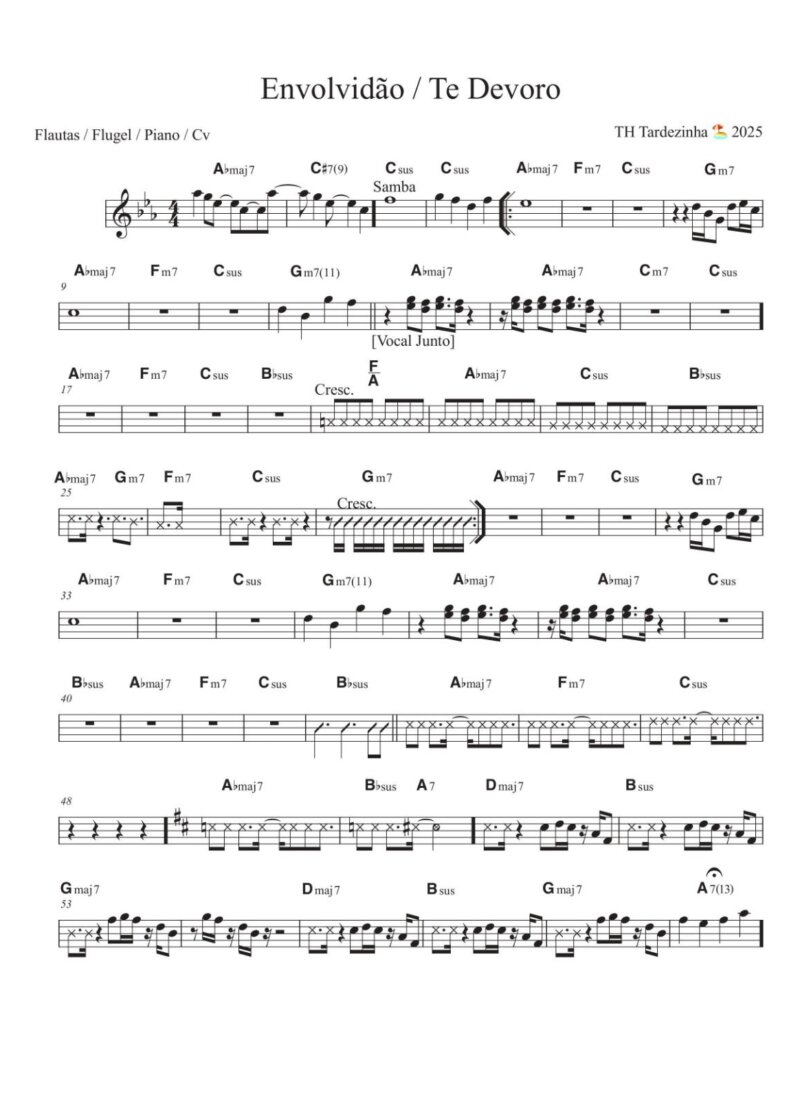 Página 1 da partitura