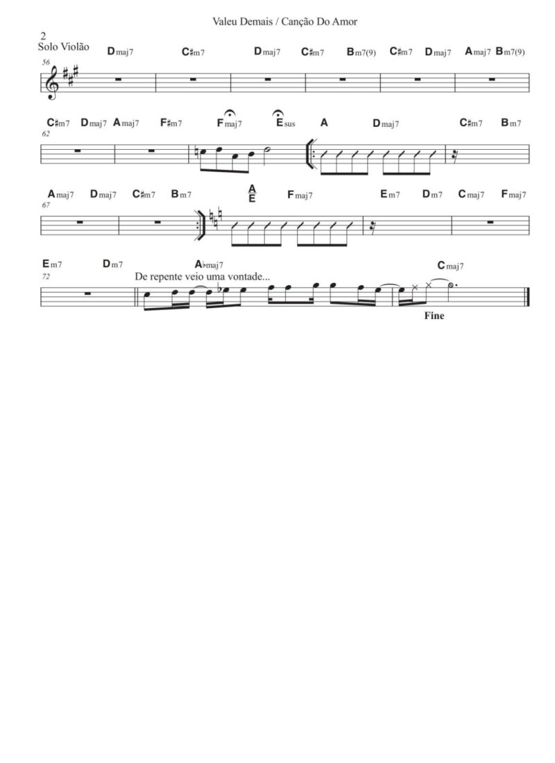 Página 2 da partitura