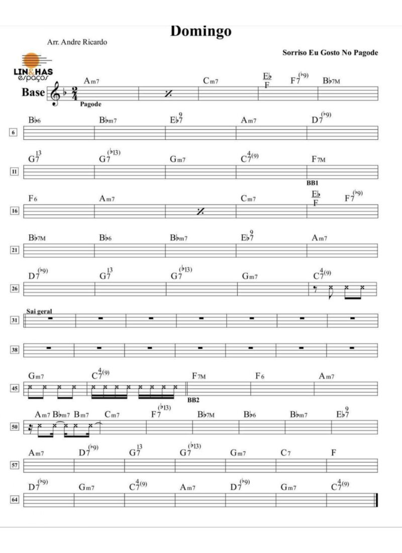 Página 1 da partitura