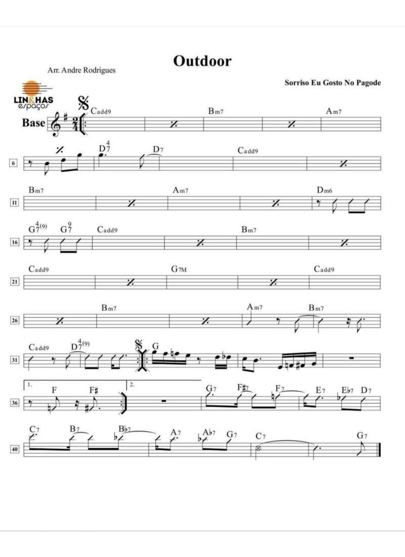 Página 1 da partitura