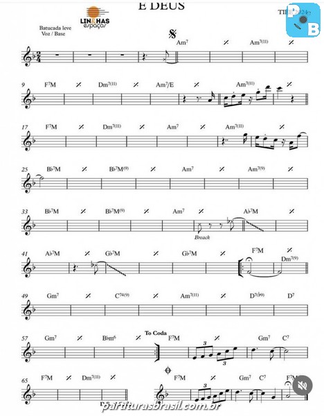 Página 1 da partitura