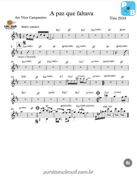 Página 1 da partitura