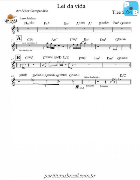 Página 1 da partitura