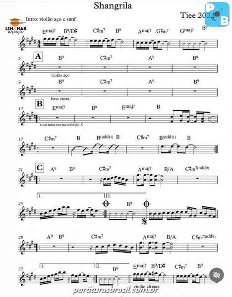 Página 1 da partitura