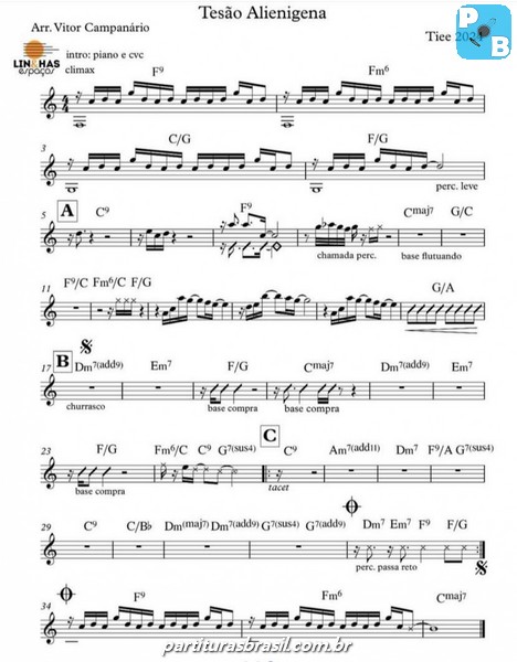 Página 1 da partitura