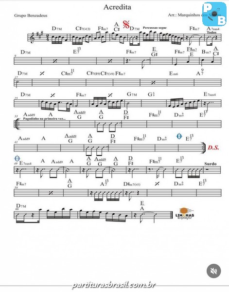 Página 1 da partitura