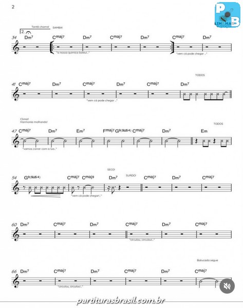 Página 2 da partitura