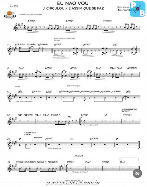 Página 1 da partitura