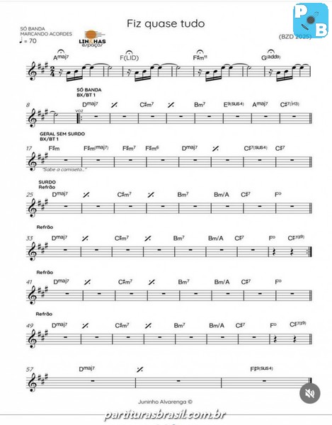 Página 1 da partitura