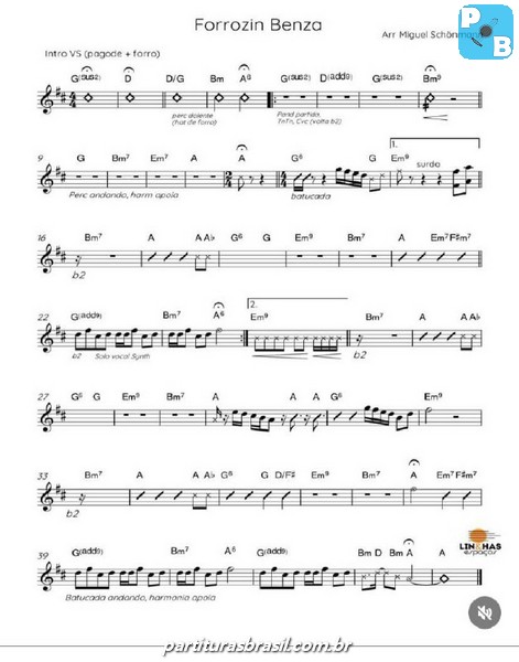 Página 1 da partitura