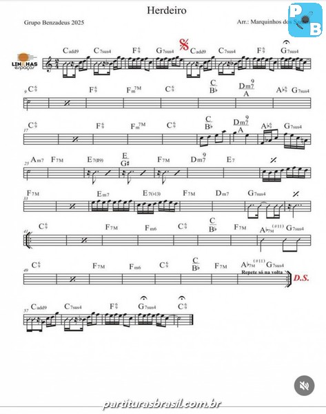 Página 1 da partitura