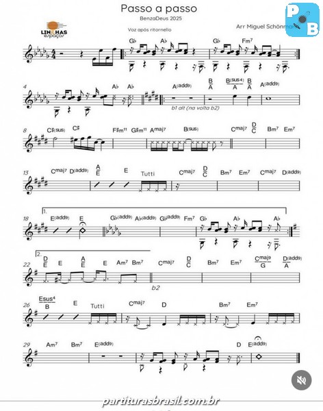 Página 1 da partitura