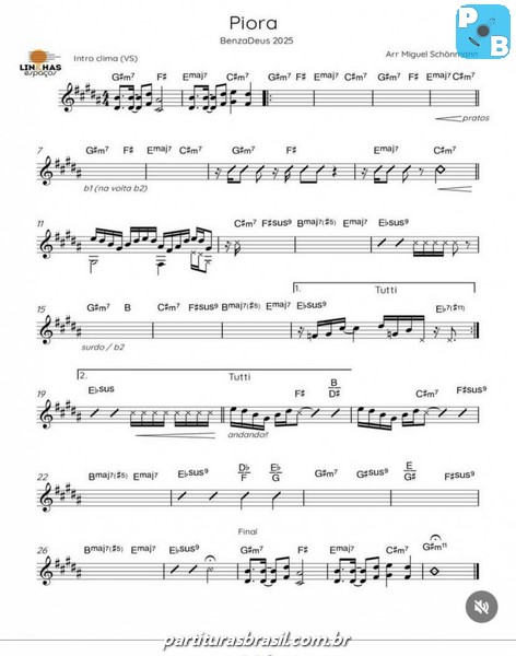 Página 1 da partitura