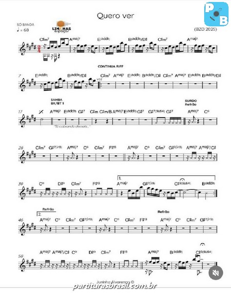 Página 1 da partitura