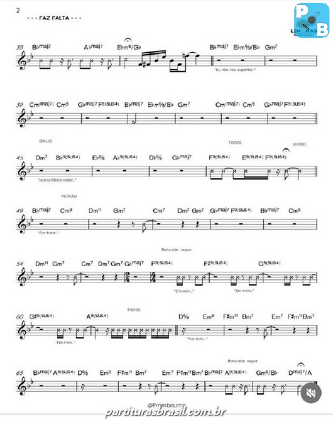 Página 1 da partitura